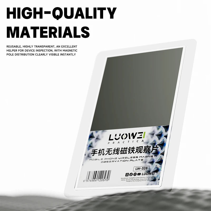 Luowei LW-328 Mobile Phone Wireless Charging Magnet Observation Card