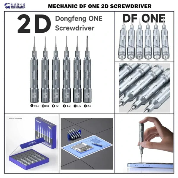 Mechanic DF1 2D Screwdriver 6 in 1 Magnetic Precision Screwdriver Set