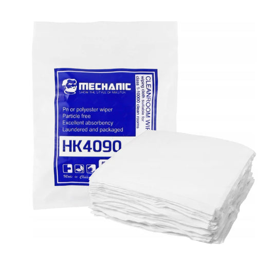 MECHANIC HK4090 ANTISTATIC SOFT MICROFIBER CLEANROOM WIPERS - 400 PCS