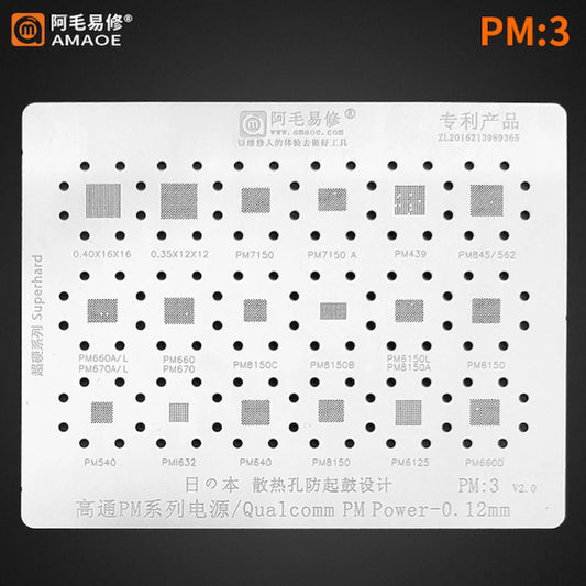 AMAOE PM-3 STENCIL For QUALCOMM PM POWER