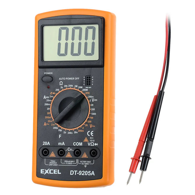 EXCEL DT9205A 3" LCD DIGITAL  MULTIMETER / EXCEL MULTIMETER