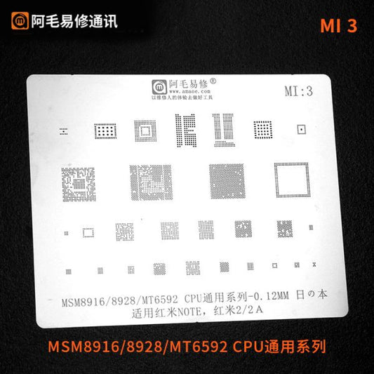 AMAOE MI-3 STENCIL For Redmi Mi Note 2/2a