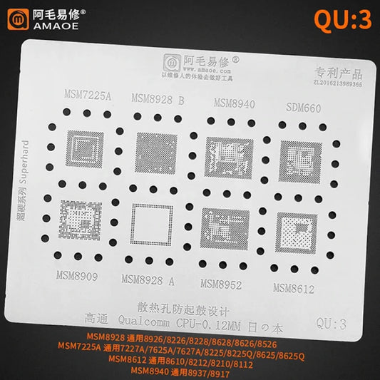 AMAOE QU-3 STENCIL For QUALCOMM CPU