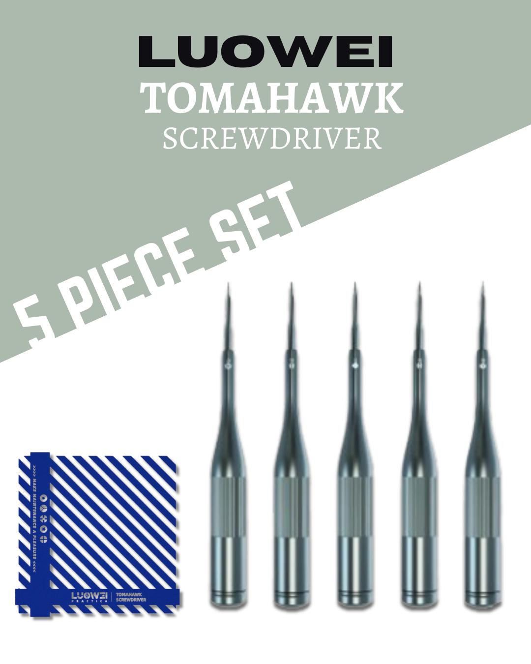 LUOWEI TOMAHAWK SCREWDRIVER 5 PIECE SET