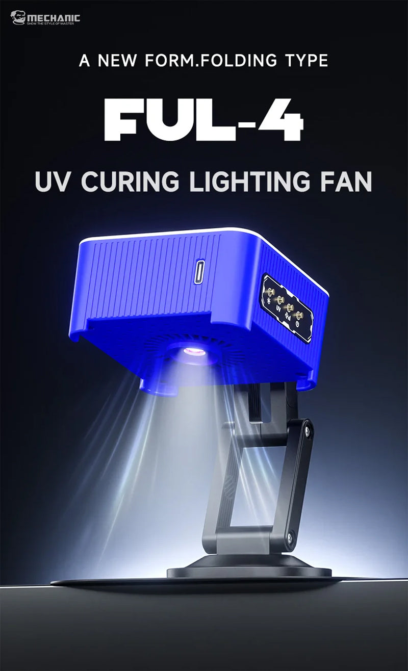 Mechanic FUL-4 Portable Foldable Multifunctional Smoke Extraction UV Curing Fan