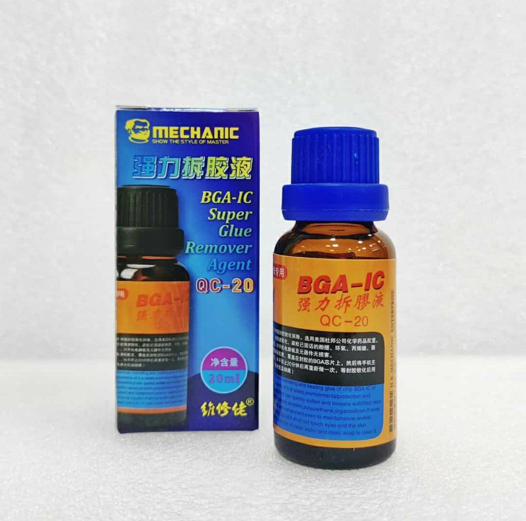 MECHANIC BGA-IC QC-20 SUPER GLUE REMOVER AGENT 20ML