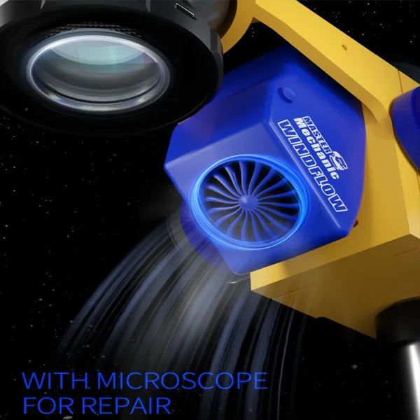 Mechanic 5V3A Windflow Microscope Fume Extraction Instrument 4 Speed Wind Fan Clean Solder Smoke Absorber