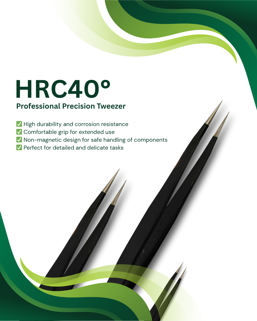 HRC40° Professional Precision Tweezer