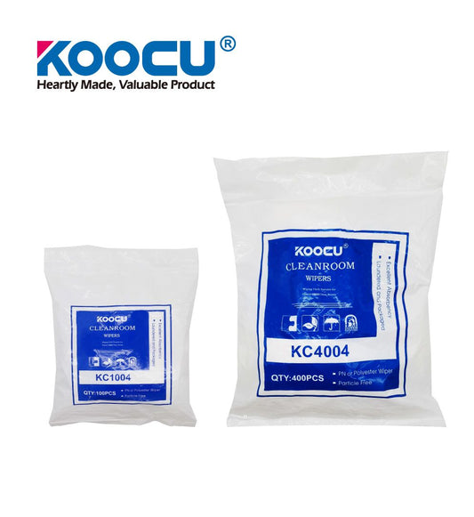 KOOCU KC4004 ANTISTATIC SOFT MICROFIBER CLEANROOM WIPERS 400PCS