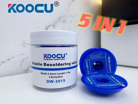KOOCU DW-2015 Desoldering Wick 2015 5Rolls/Box