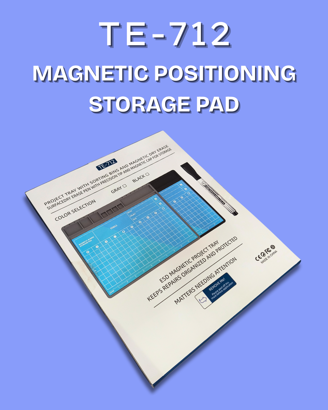 TE-712 MAGNETIC POSITIONING STORAGE PAD