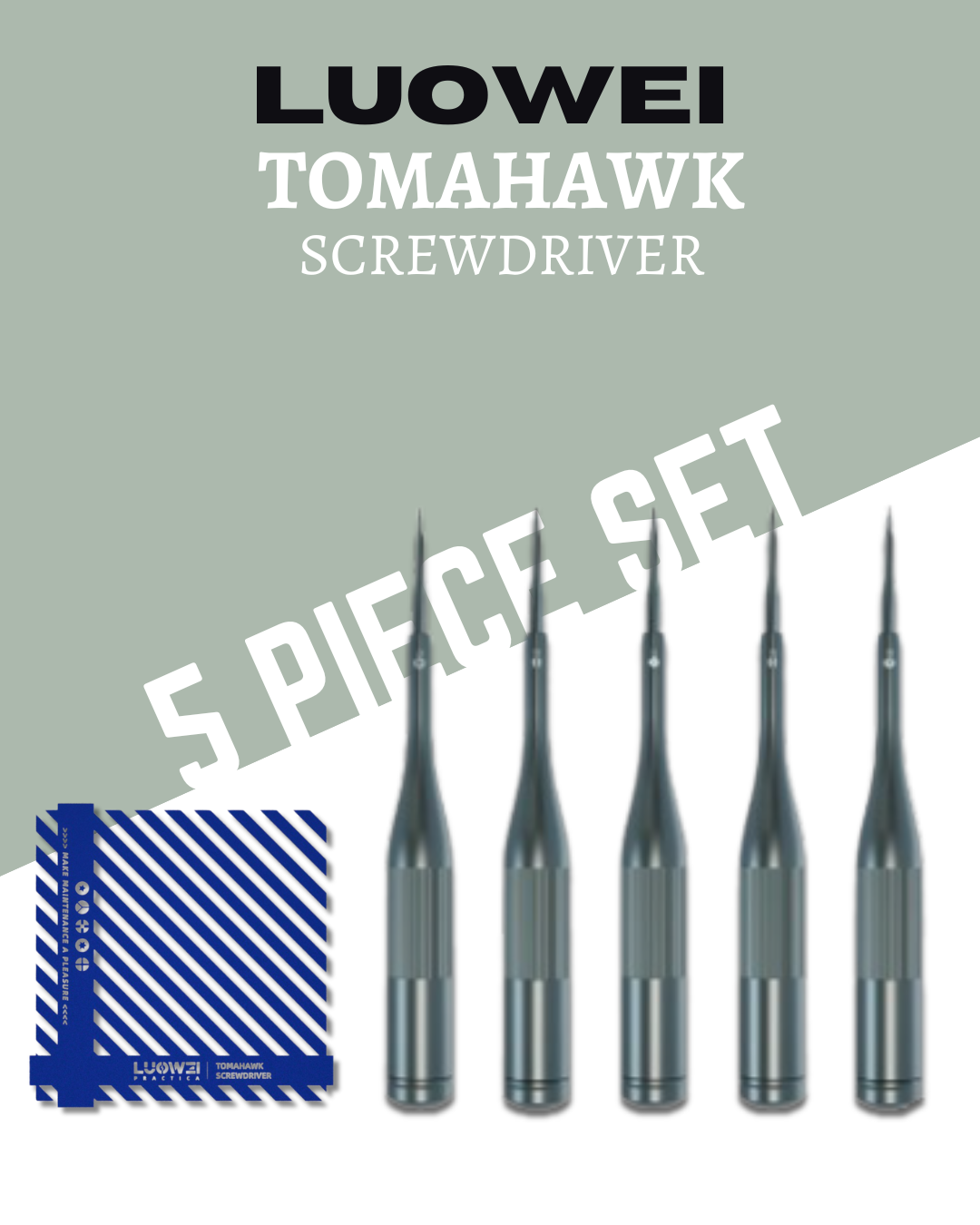 LUOWEI TOMAHAWK SCREWDRIVER 5 PIECE SET