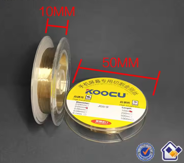 TOUCH WIRE / CUTTING WIRE 0.02mm,0.03mm,0.04mm,0.05mm,0.06mm,0.08mm