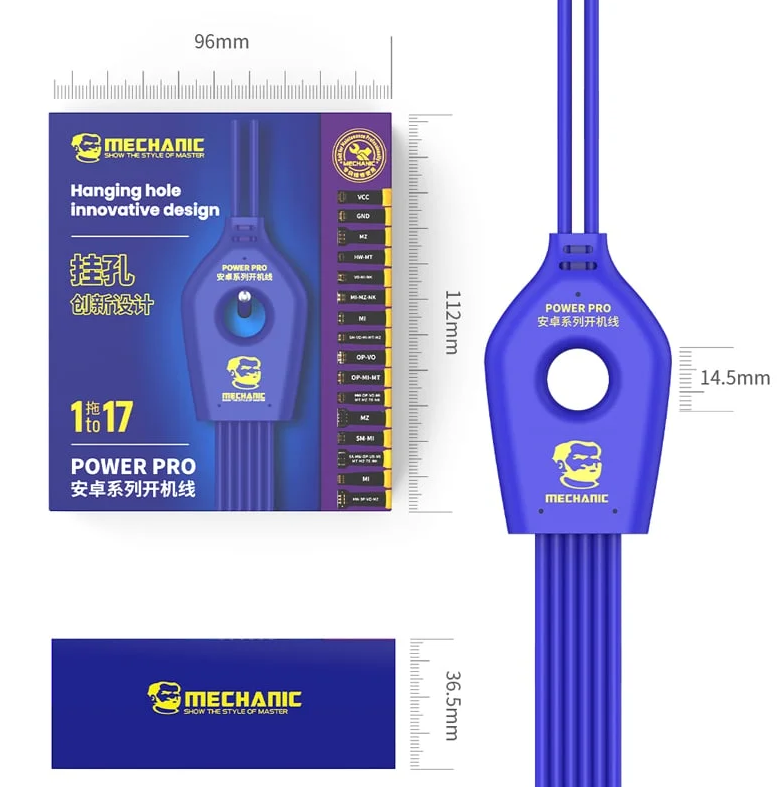 MECHANIC Power Pro Hanging Hole 1 to 17 Power Boot Cable