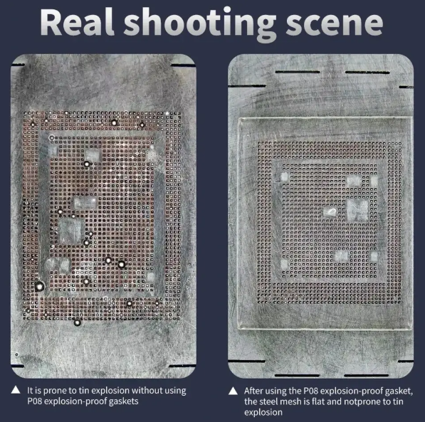 Lanrui P08 High temperature Resistant Explosion Proof Solder Tin Gasket Glass