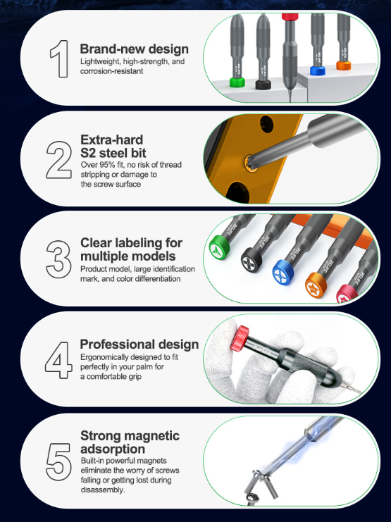 RELIFE RL-717 Rocket Head Screwdriver set