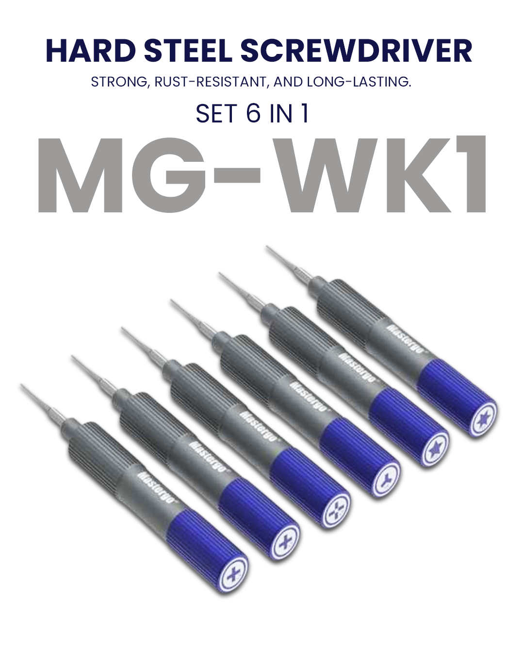 MasterGo Screwdriver Set 6 in 1 {MG-WK1}