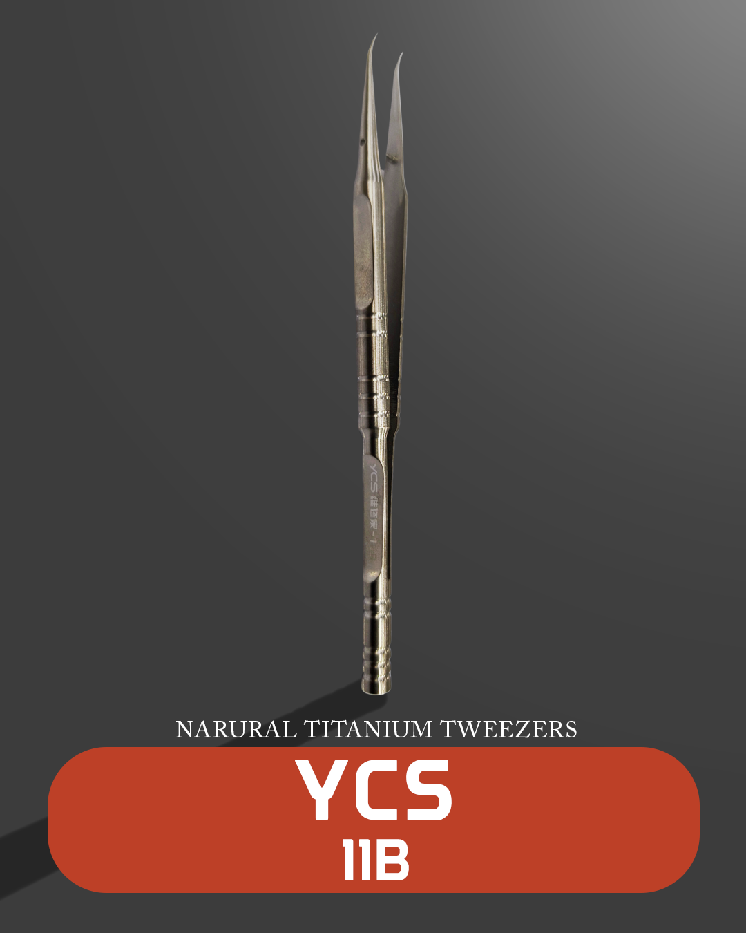 YCS 11B Repair Titanium Alloy Curved Pointed Tweezers
