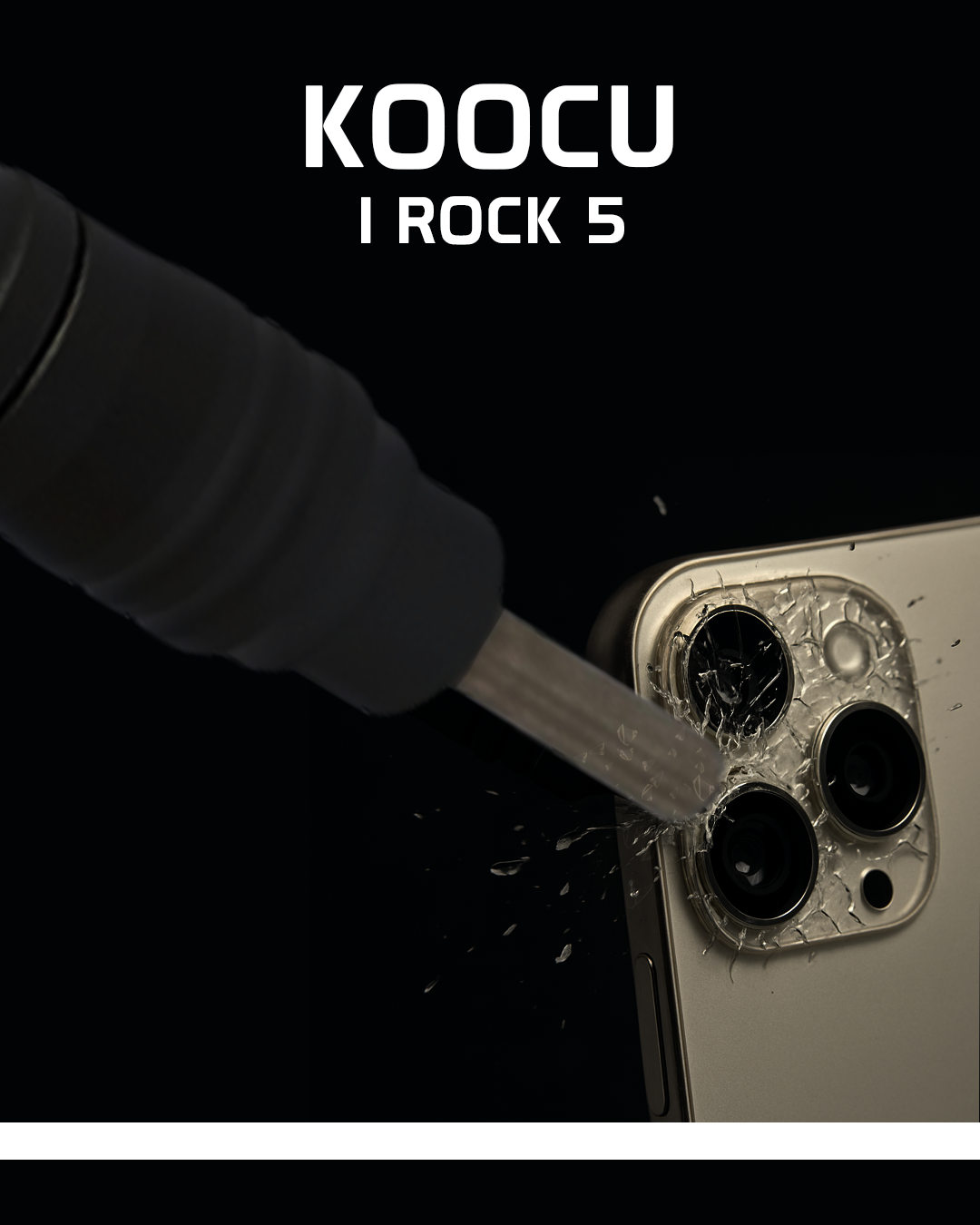 KOOCU iRock 5 Glass Breaking Tool – Precision Tool for Back Glass Removal