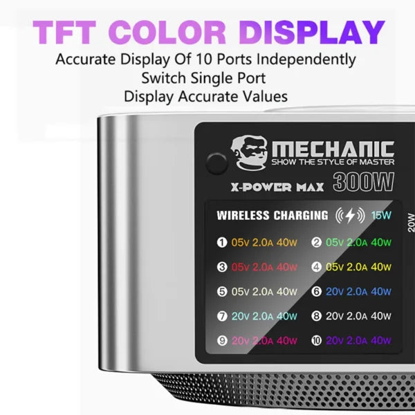 Mechanic X-POWER 10-Port Superfast Desktop Charger – 150Max Output