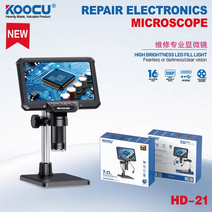 KOOCU HD-21 7-inch high-definition microscope