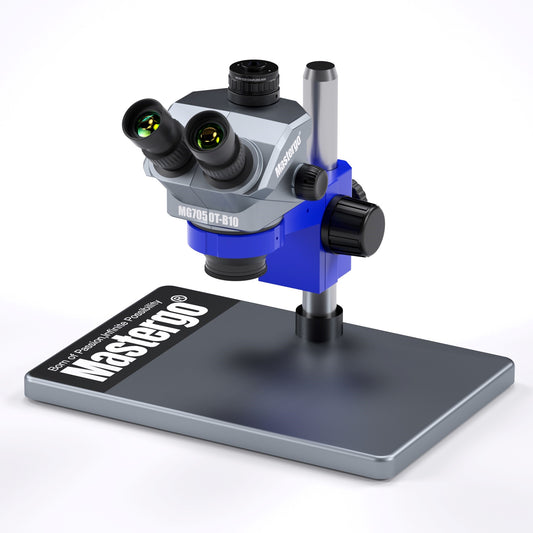 MASTERGO MG7050T-B11 (1:7.1 high zoom ratio-3D Continuous Zoom) 7X~50X trinocular Stereo Microscope