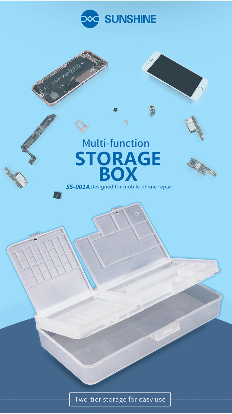 SUNSHINE SS-001A Mobile Phone LCD Screen Mainboard IC Parts Repair Multi-function Storage Box