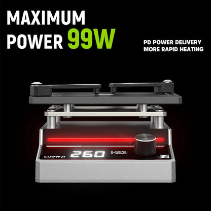 Luowei HS3 Preheat Platform For Phone PCB Layering IC Glue Remover Preheater