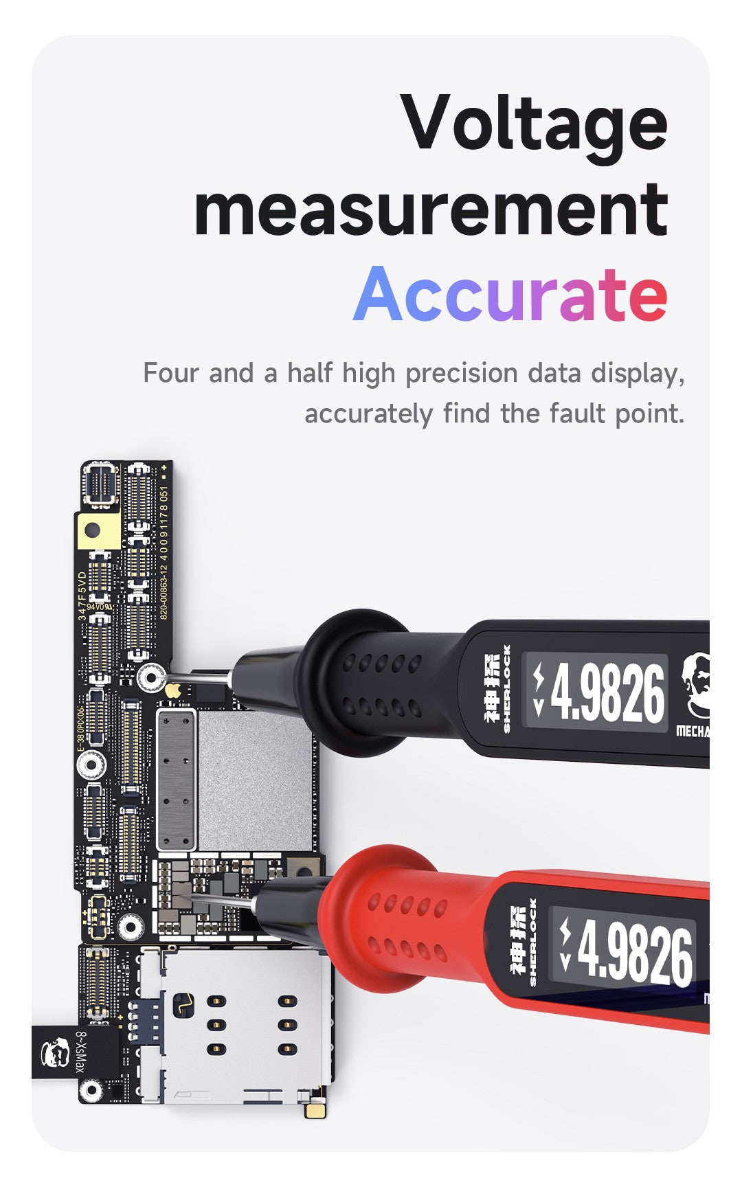 MECHANIC SHERLOCK V2.0 PN JUNCTION / ON-OFF / VOLTAGE HD DIGITAL DISPLAY TESTER