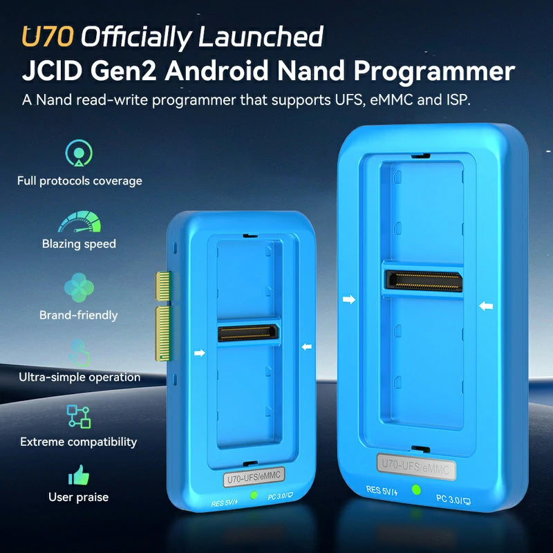 U70 Gen2 UFS Programmer For Android UFS/eMMC/ISP Nand Repair