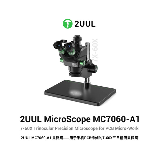 2UUL MC7060-A1 7-60X Trinocular Microscope