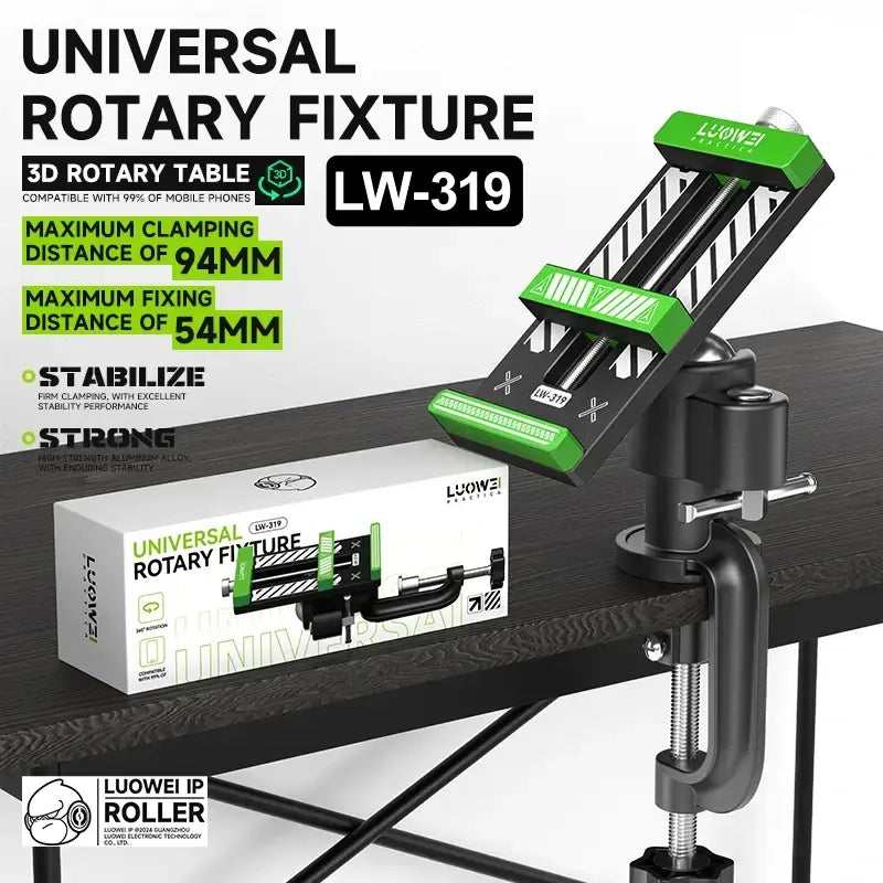 Luowei LW-319 Universal Rotary Fixture 360 Degree Rotation Adjustable Clamping For Mobile Phone Repair Fixture