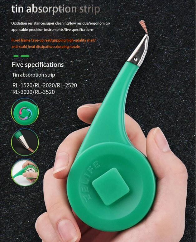 RELIFE RL-2020 Desoldering Wick – 2.0m Length | 2.0mm Width