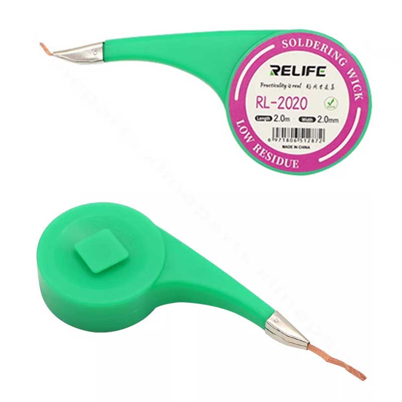 RELIFE RL-2020 Desoldering Wick – 2.0m Length | 2.0mm Width