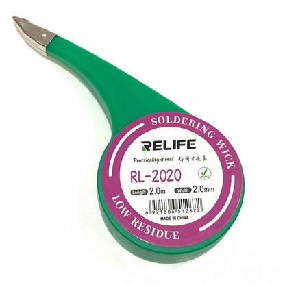 RELIFE RL-2020 Desoldering Wick – 2.0m Length | 2.0mm Width