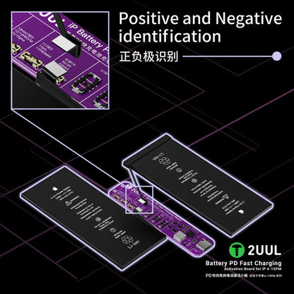2UUL BT01 Battery PD Fast Charging & Activation Board for iP 6-15PM