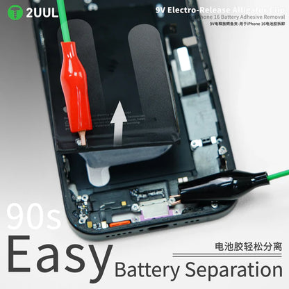 2UUL PW03 9V Electro-Release Alligator Clip