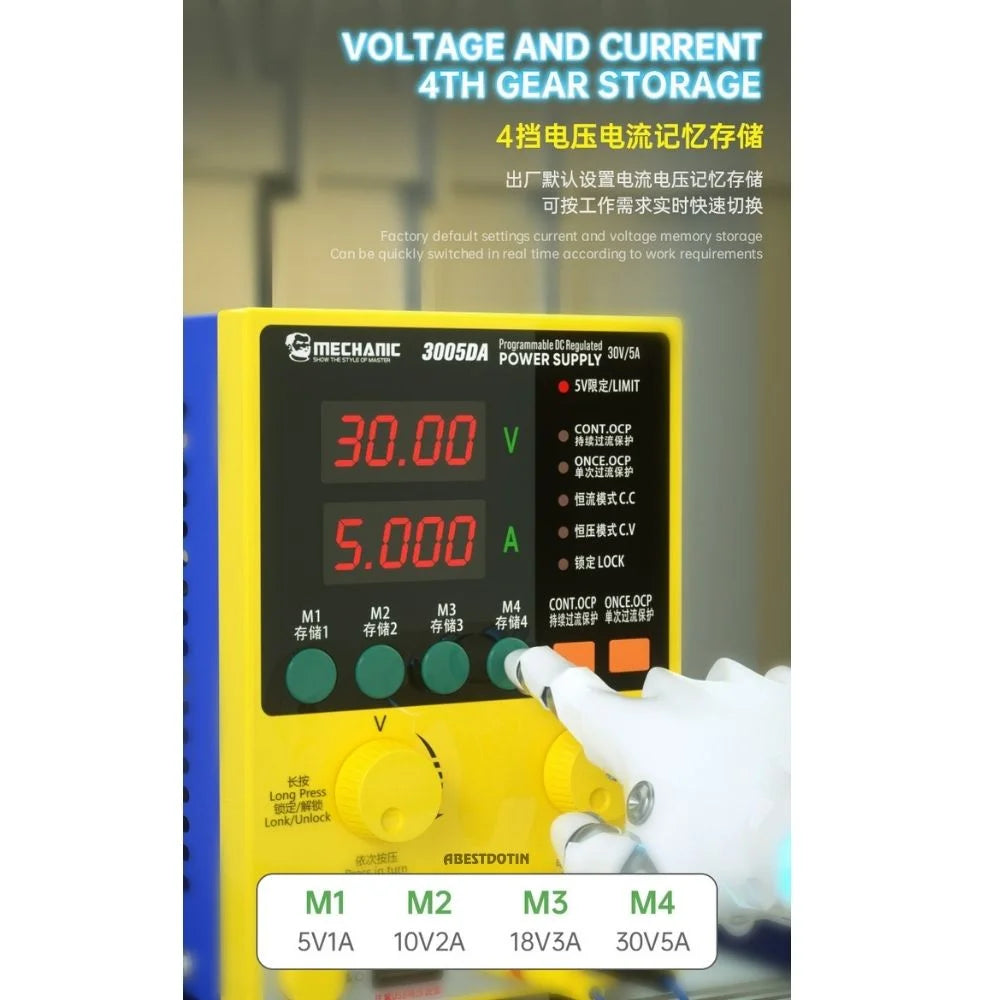 MECHANIC 3005DA ADJUSTABLE DIGITAL DC POWER SUPPLY ( 30V~5AMP )