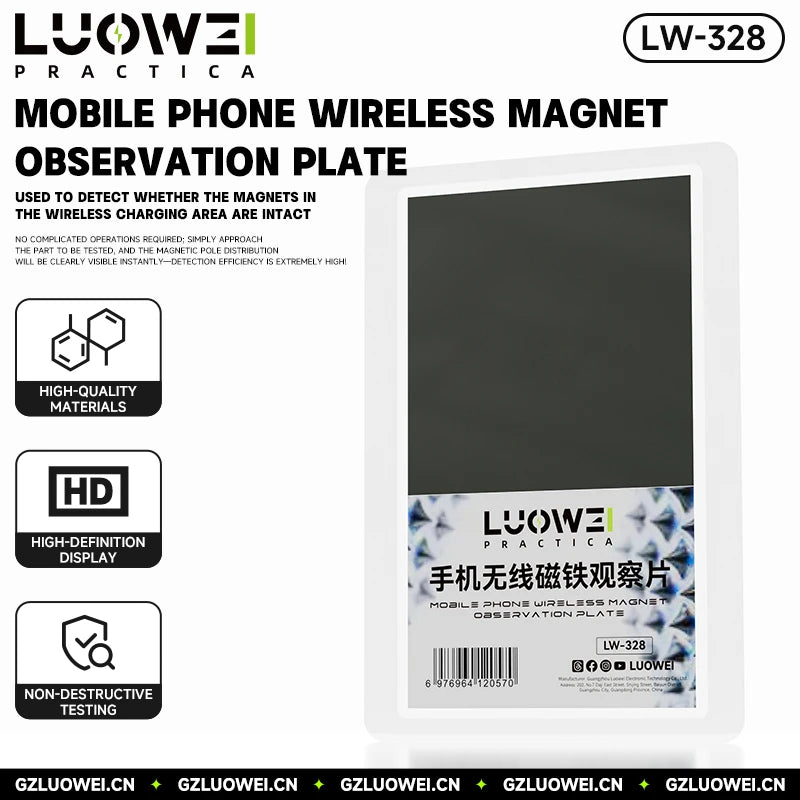 Luowei LW-328 Mobile Phone Wireless Charging Magnet Observation Card