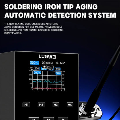 Luowei SS01 200W Intelligent Soldering Station with Aging Automatic Detection System