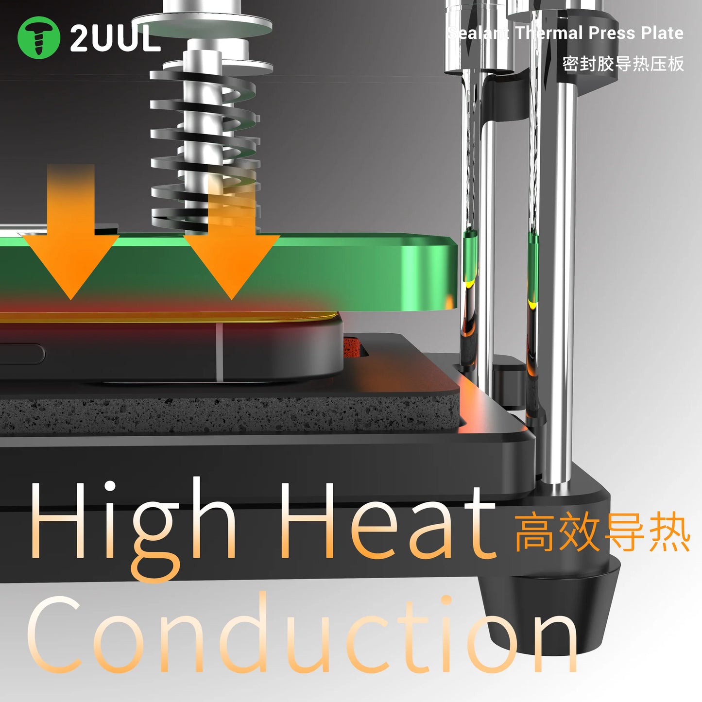 2UUL Sealant Thermal Press Plate for Phone 12-16PM DA62