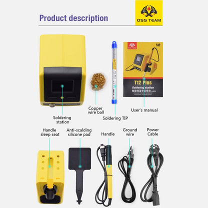 OSS TEAM T12 PLUS SOLDERING IRON STATION