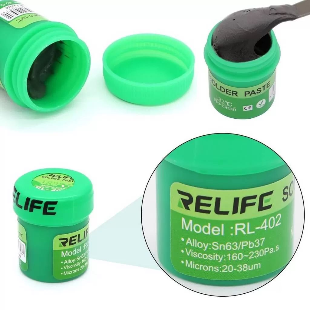 Relife RL-402 No-clean 183°C Soldering Paste for Phones BGA Rebelling Soldering