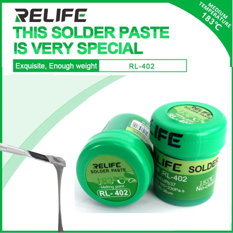 Relife RL-402 No-clean 183°C Soldering Paste for Phones BGA Rebelling Soldering
