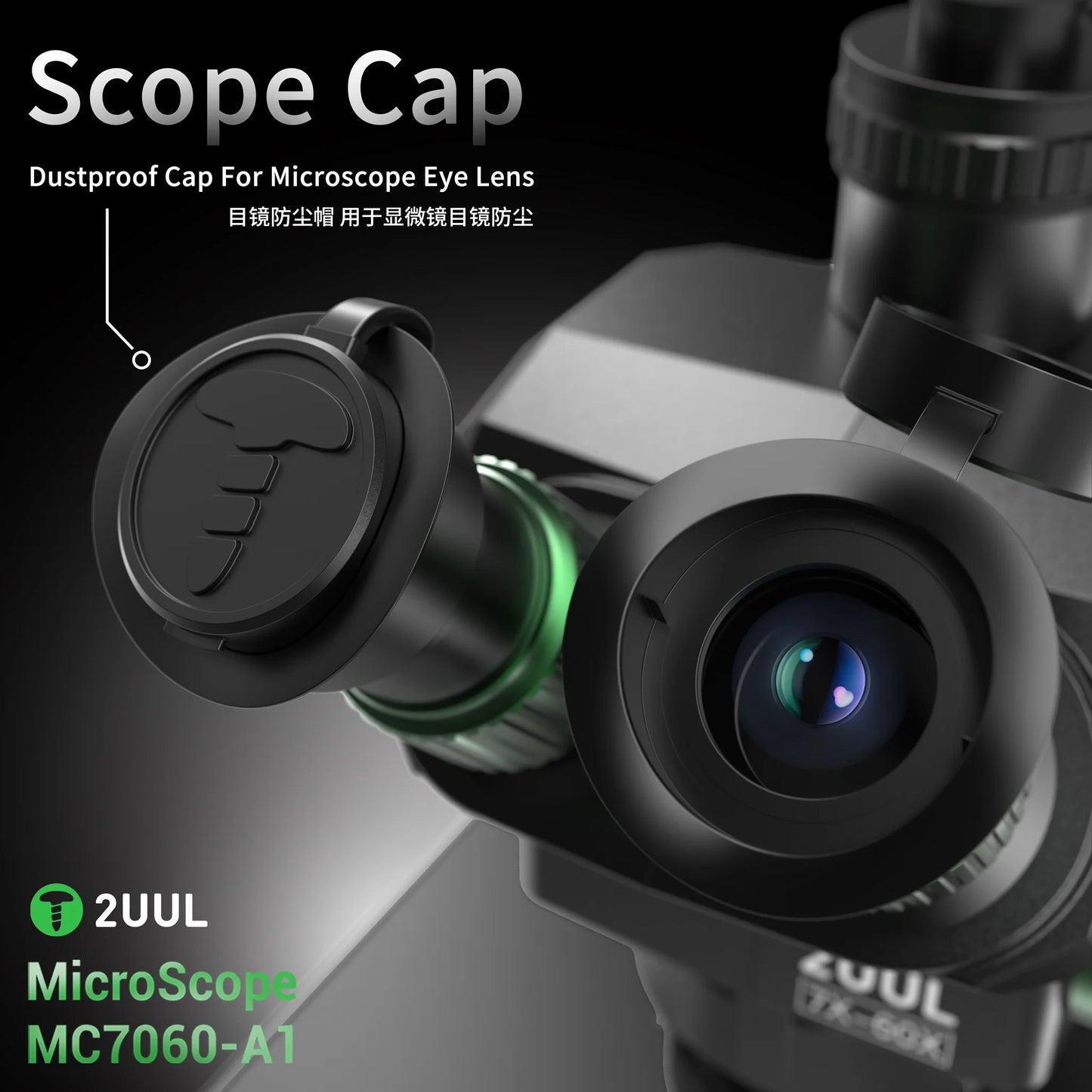 2UUL MC7060-A1 7-60X Trinocular Microscope