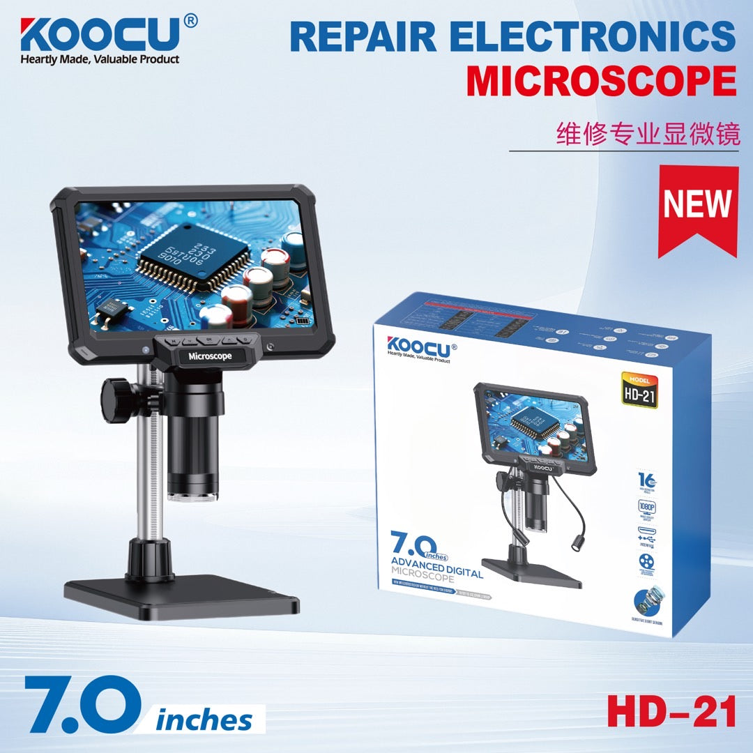 KOOCU HD-21 7-inch high-definition microscope