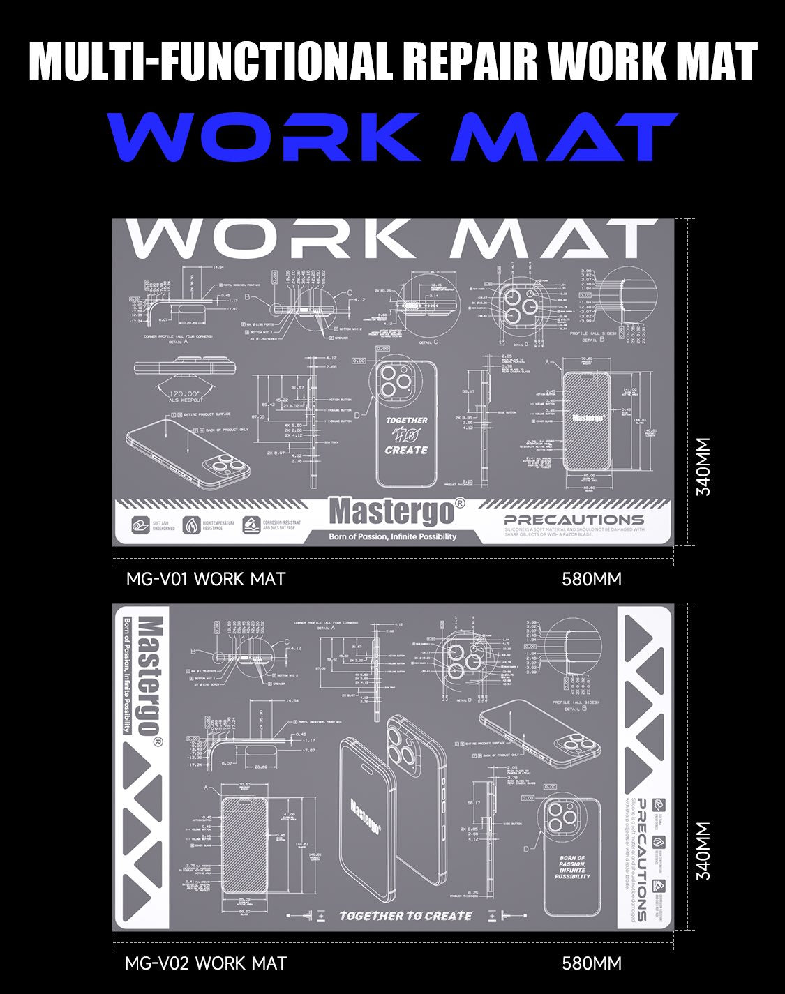 Multi function repair work mat MG-V02 MASTERGO