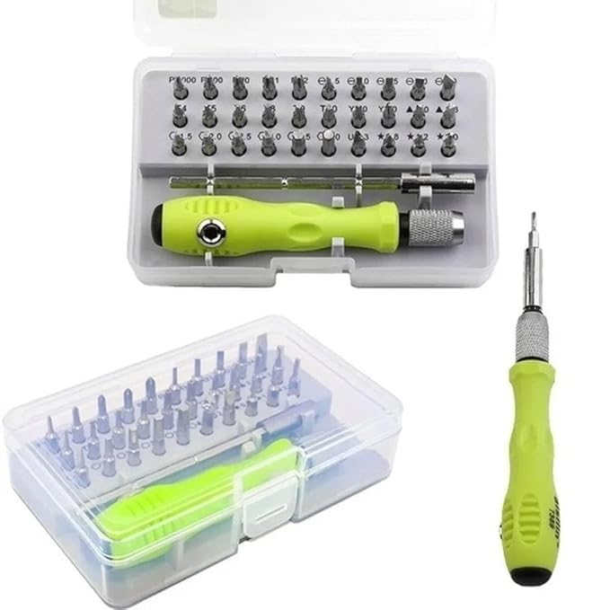 6011-A 32-in-1 Precision Screwdriver Set | Multi-Purpose Magnetic Tool Kit for Mobile, Laptop, Watch, Eyeglass, Electronics Repair (Pack of 1)