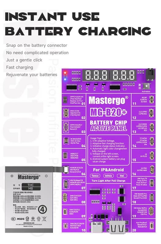 MG-B20+ Battery activated small board MASTERGO
