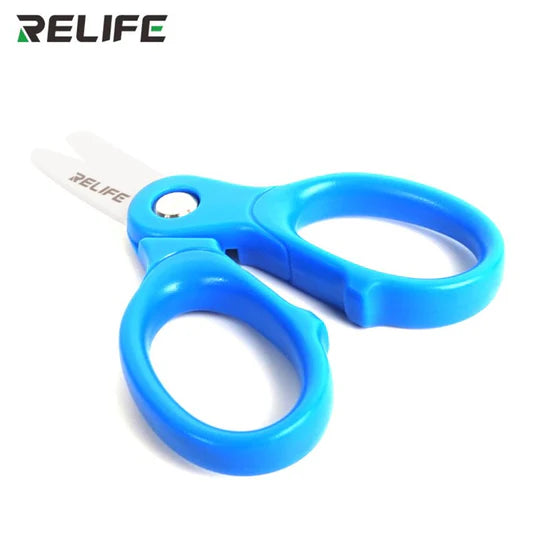 Relife RL-102A Mini Insulated Ceramic Scissors Non-conductive Sharp Cutting Battery Cable Mobile Phone Repair Tool